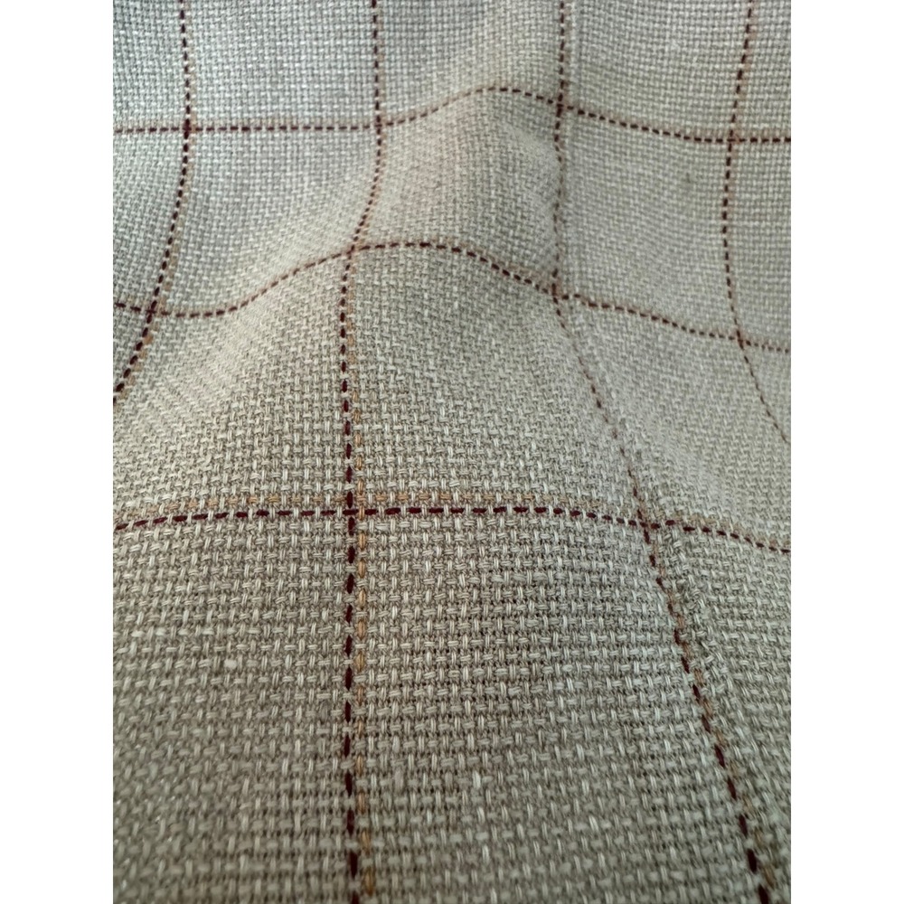 LBM 1911 Beige Checker Casual Men's Coat Summer Jacket Light Fabric Tailored - Picture 14 of 14